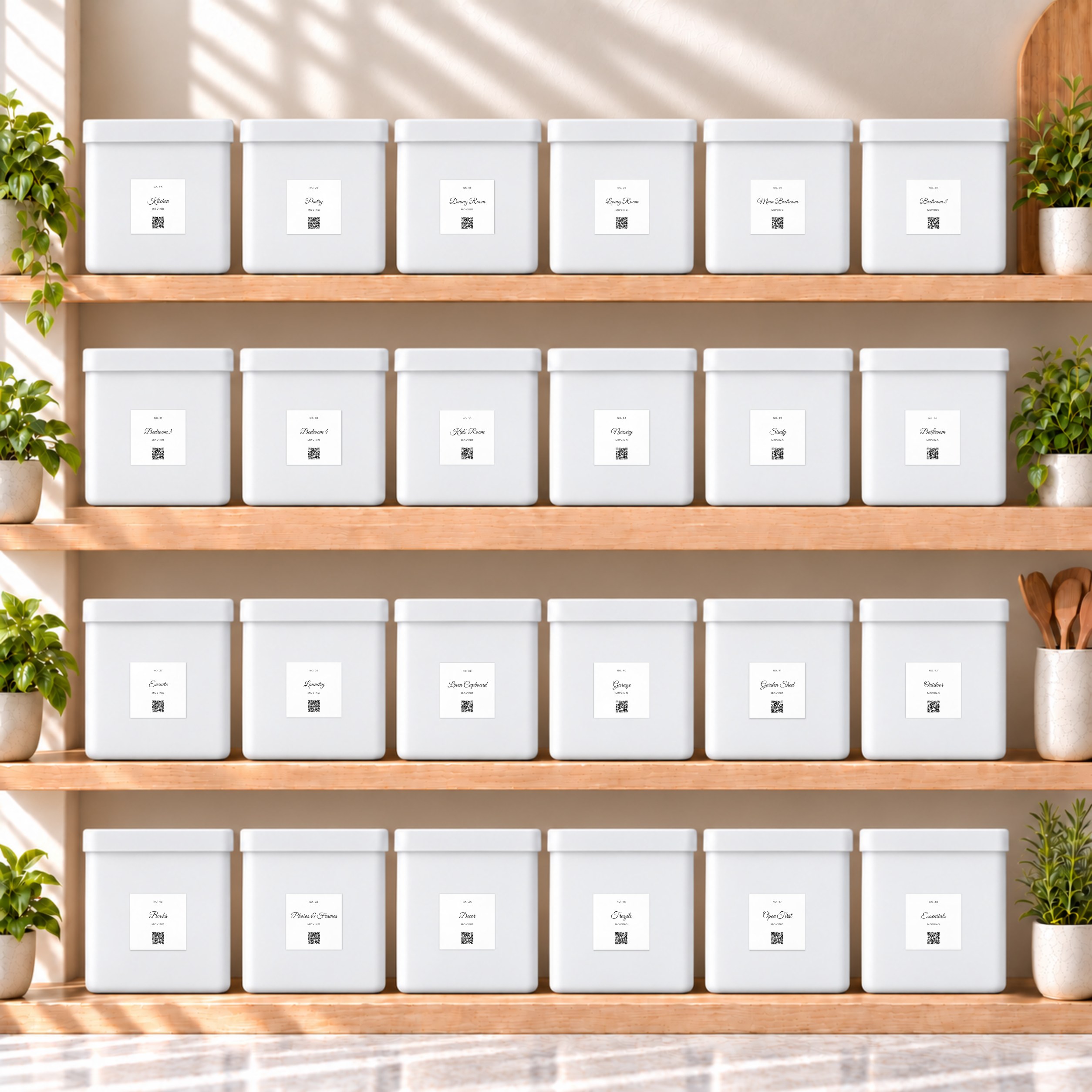 Custom Storage Labels · Saint Tropez · Moving house