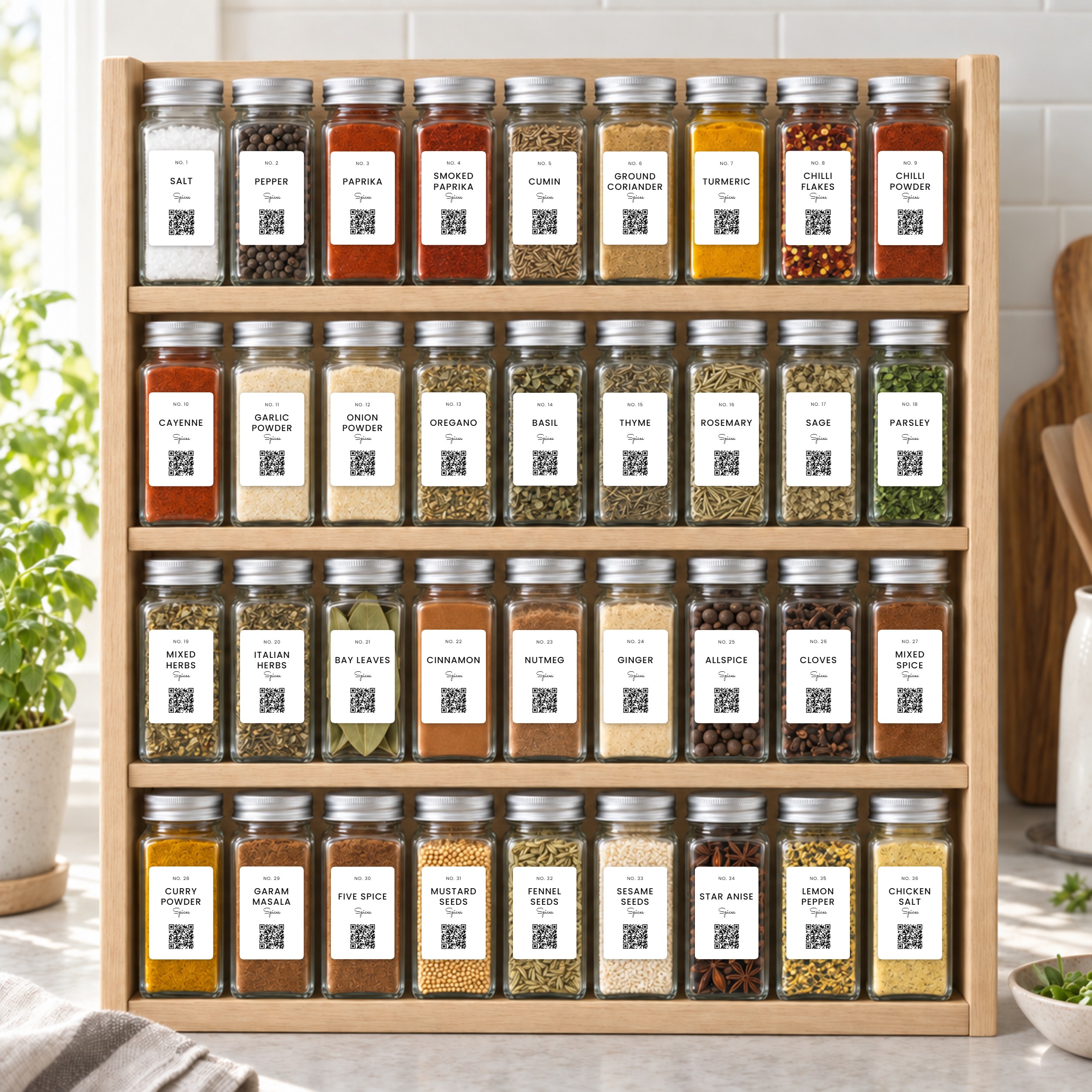 Custom Spice Labels · Capri · Everyday kitchen